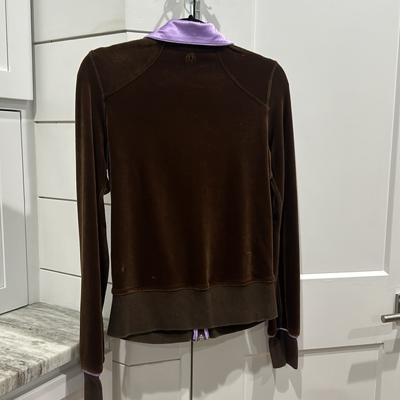 (6123) Lululemon VELOUR TRACK Jacket Sz 8/10 **LOVED **RARE - Picture 5 of 6
